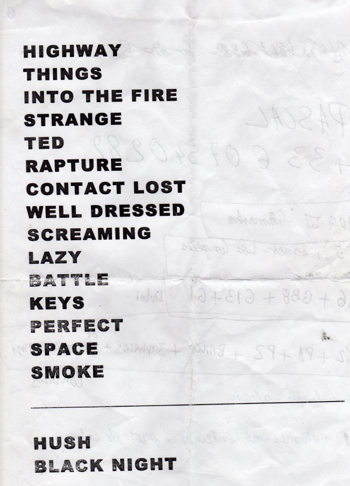 Setlist Deep Purple - 06/março/2009, Via Funchal, São Paulo - SP - Brasil
