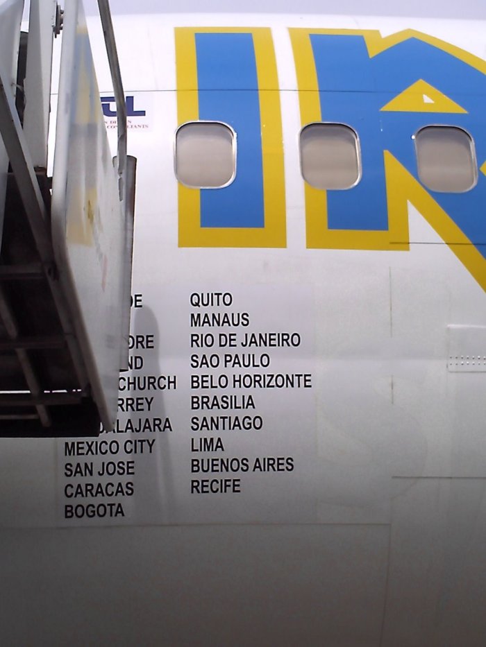 Cidades onde o Ed Force One está passando em 2009...