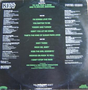 Na contracapa do vinil, além dos integrantes que participam de cada música, há a dedicatória aos outros membros da banda e a Michael Bevenga (