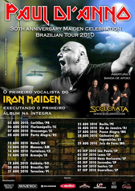 Eterno Paul Di'anno... novamente no Brasil!