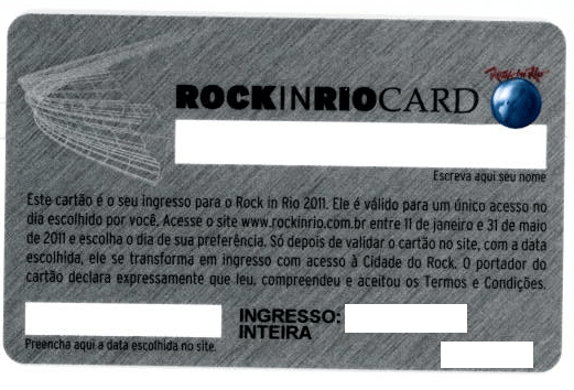 RiR2011_03 Rock In Rio Card 2011 - verso