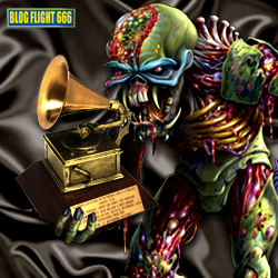 Eddie recebendo seu primeiro Grammy (via Blog Flight 666) :-)