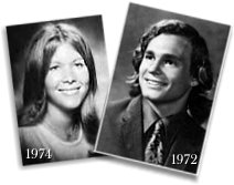 Mike e sua futura esposa, Sue Hendry (da classe de escola AHS em 1974) - matrimônio ocorreu em 1981, após Sue pedir Anthony em casamento, em um drive-thru de um Mc Donalds...