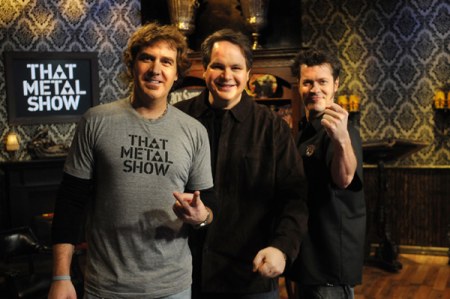 Da esquerda para direita: Jim Florentine, Eddie Trunk e Don Jamieson.