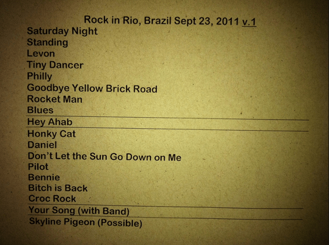 RockInRio2011)EltonJohn_setlist
