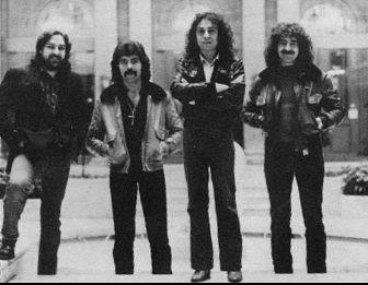 A banda com Dio e Bill Ward - uma formação que nunca mais se repetiu