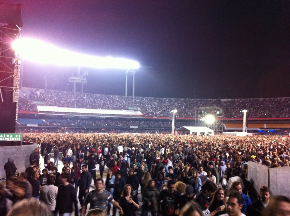 Foto da rampa (saída ao final do show)