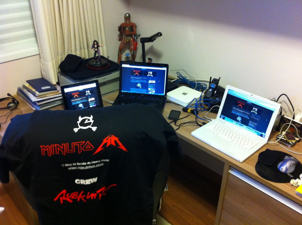 Bastidores da gravação do Podcast - Headquarters do Minuto HM :-)