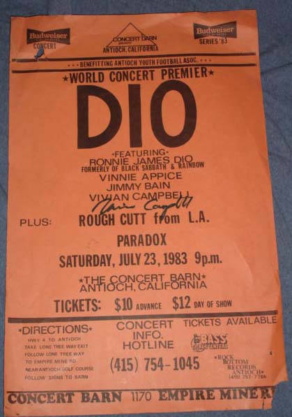 Poster da Turne de Holy Diver