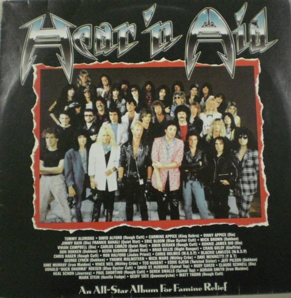 Hear ´n´ Aid - Capa do Vinil