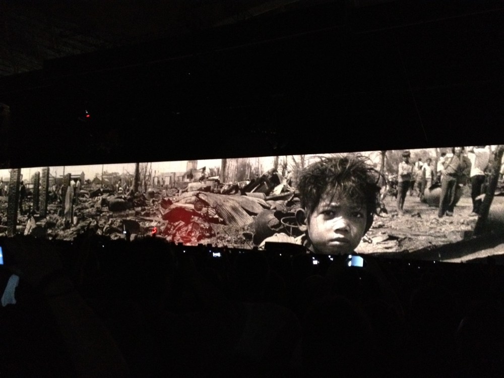 As projeções eram realmente fantásticas: a resolução das imagens e vídeos foram sem dúvida as melhores que já vi na vida