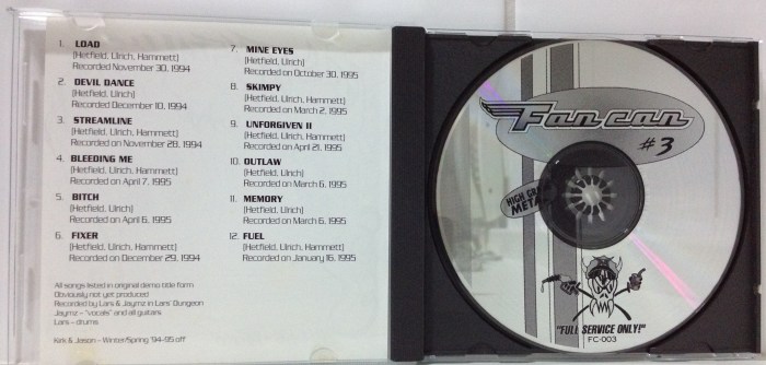 CD do Fan Can # 3 - encarte e disco