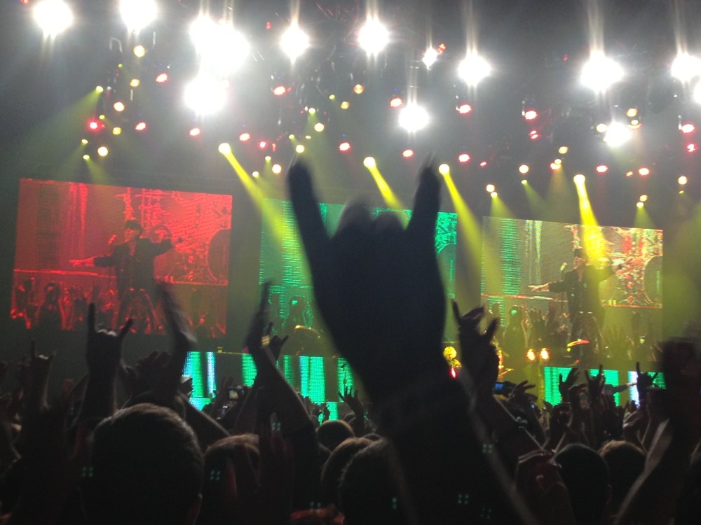 Os lindos telões de alta resolução