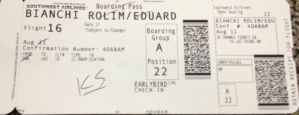 Passagem aérea saindo da cidade onde vi 2 shows do Iron Maiden para a cidade do Kiss