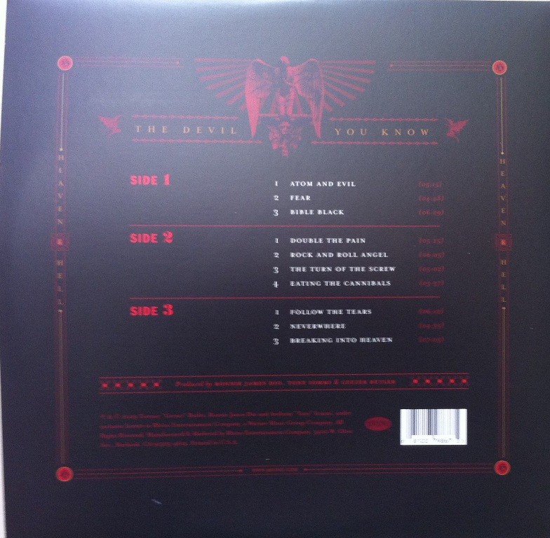 * Na contra capa - 3 lados do vinil com musicas