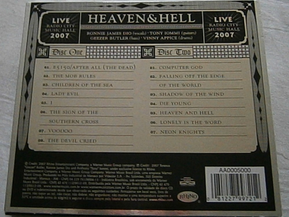 Radio City Music Hall - Contracapa