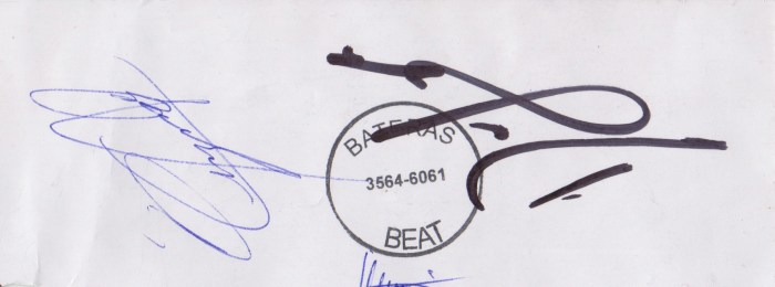 Autógrafos Eloy Casagrande e Dave Lombardo