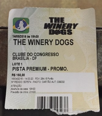 The Winery Dogs em Brasília