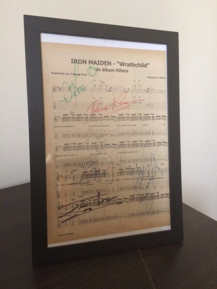 Autografos na moldura